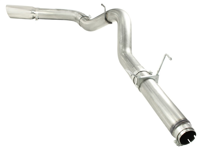 aFe Atlas Escape DPF-Back Escape de acero aluminizado Dodge Diesel Trucks 07.5-12 L6-6.7L Punta pulida