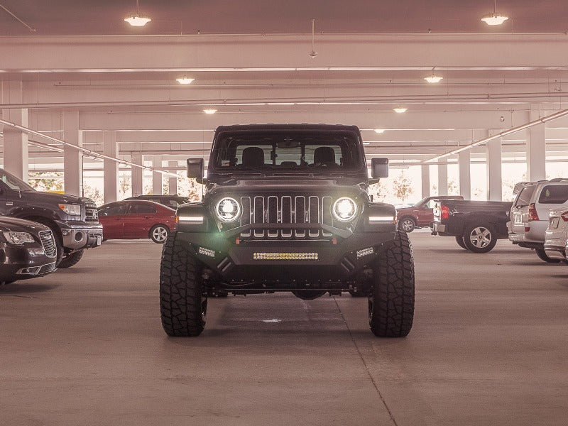 Road Armor 18-20 Jeep Wrangler JL Spartan Parachoques delantero atornillado con protector pre-runner - Tex Blk