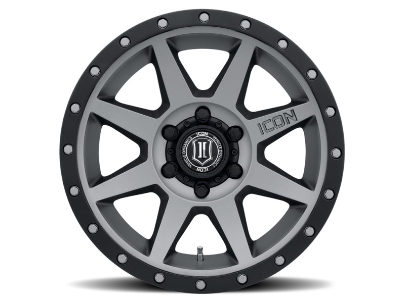 ICON Rebound 18x9 6x5.5 25 mm Offset 6 pulgadas BS 95.1 mm Rueda de titanio de diámetro