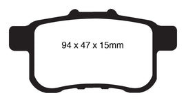EBC 09-14 Acura TSX 2.4 Pastillas de freno traseras Greenstuff