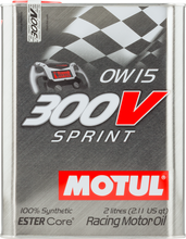 Cargar imagen en el visor de la galería, Motul 2L Synthetic-ester Racing Oil 300V SPRINT 0W15