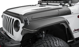 Bushwacker 18-26 Jeep Wrangler 2/4dr / 20-26 Jeep Gladiator Trail Armor Hood Armor (3pc) - Tex. Blk