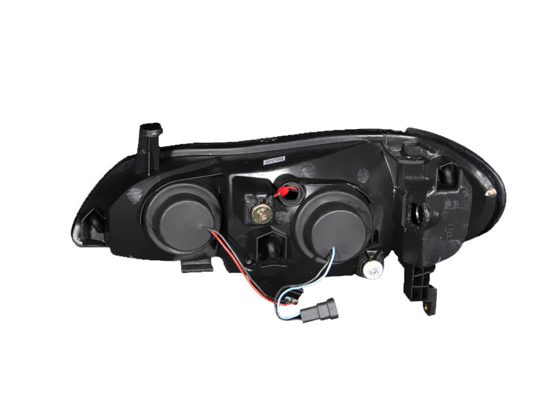 ANZO 2000-2004 Infiniti I30 Faros delanteros con proyector cromado Halo