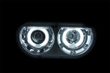 Cargar imagen en el visor de la galería, ANZO 2008-2014 Dodge Challenger Projector Headlights w/ Halo Chrome (CCFL)
