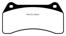 Cargar imagen en el visor de la galería, EBC 03-06 Jaguar XJR 4.2 Supercharged Yellowstuff Front Brake Pads
