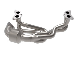 Cabezal de acero inoxidable 304 de acero trenzado aFe con Cat 13-19 Subaru Outback H4-2.4L