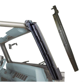 Rampage 1987-1995 Jeep Wrangler(YJ) Inserciones verticales para parabrisas - Negro