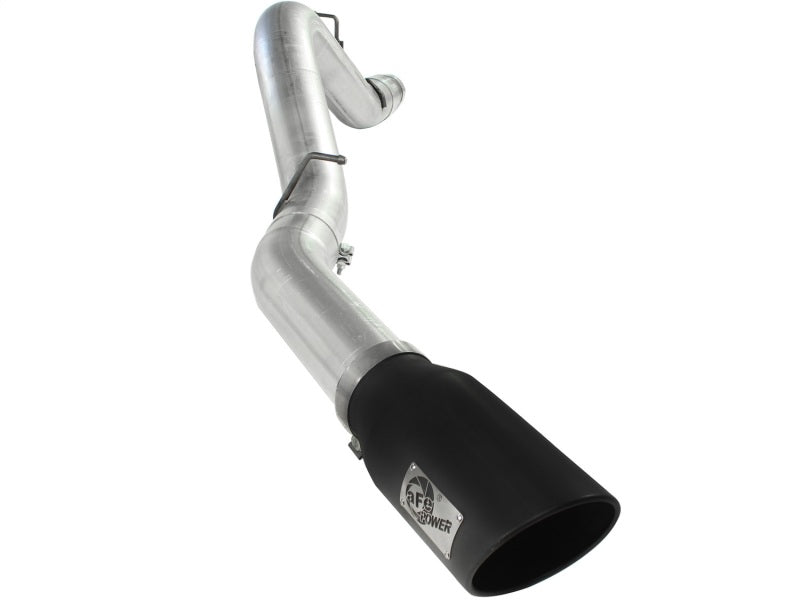 aFe Atlas Escape 5 pulgadas DPF-Back Al Steel 11-13 GM Diesel Trucks V8-6.6L (td) LML (punta negra)
