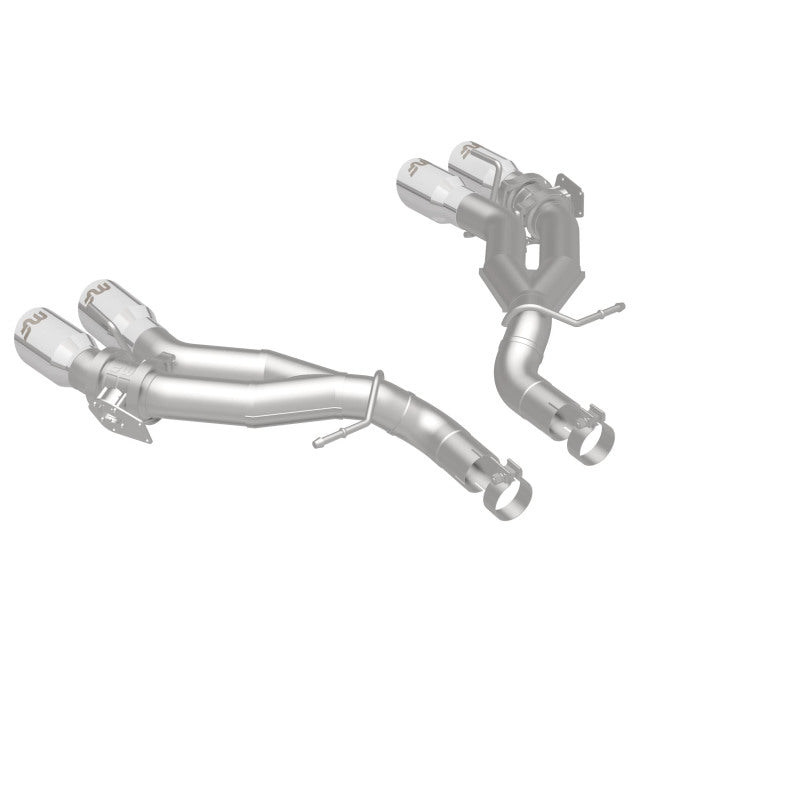 MagnaFlow 2016 Chevy Camaro 6.2L V8 Eje de carrera trasero con puntas pulidas cuádruples