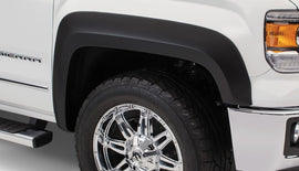 Bushwacker 14-15 GMC Sierra 1500 Extend-A-Fender estilo bengalas 2 piezas - negro