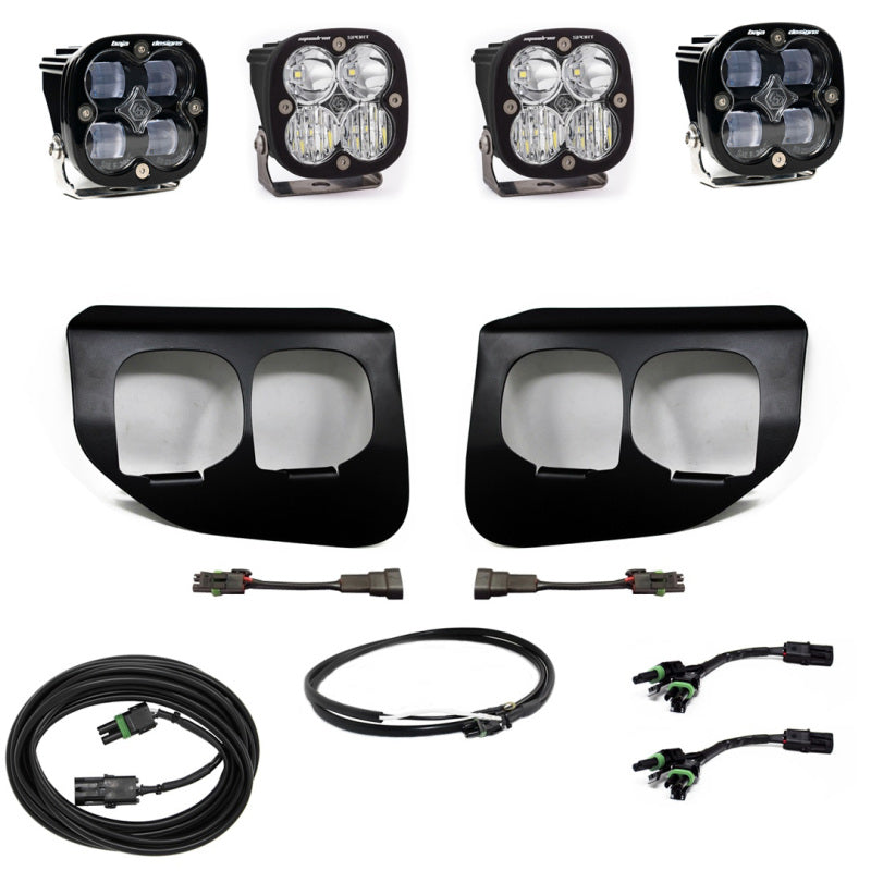 Baja Designs Ford Super Duty (20-On) Luces antiniebla Dual FPK SAE/Sport DC Baja Designs con Upfitter