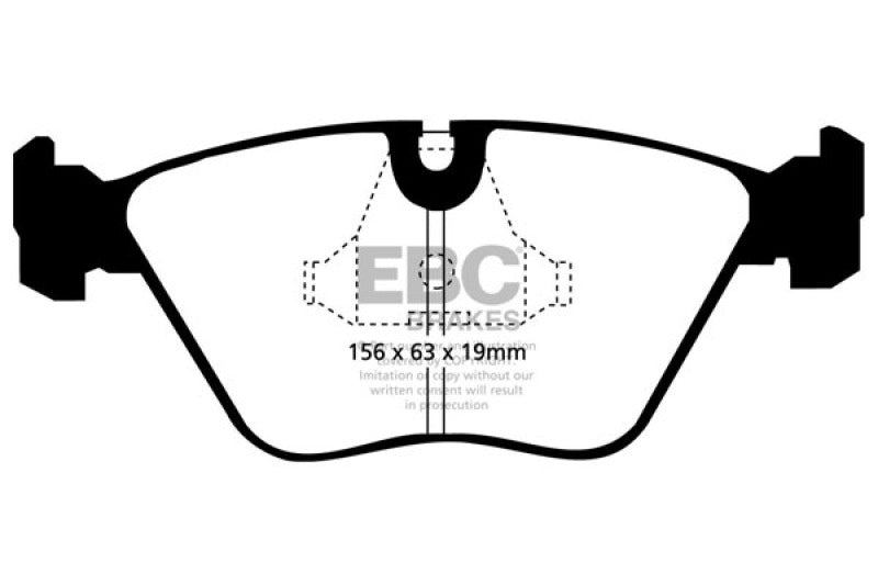 EBC 92-95 BMW M3 3.0 (E36) Pastillas de Freno Delanteras Yellowstuff