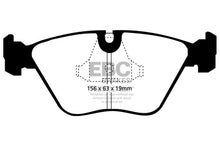 Cargar imagen en el visor de la galería, EBC 92-95 BMW M3 3.0 (E36) Pastillas de Freno Delanteras Yellowstuff