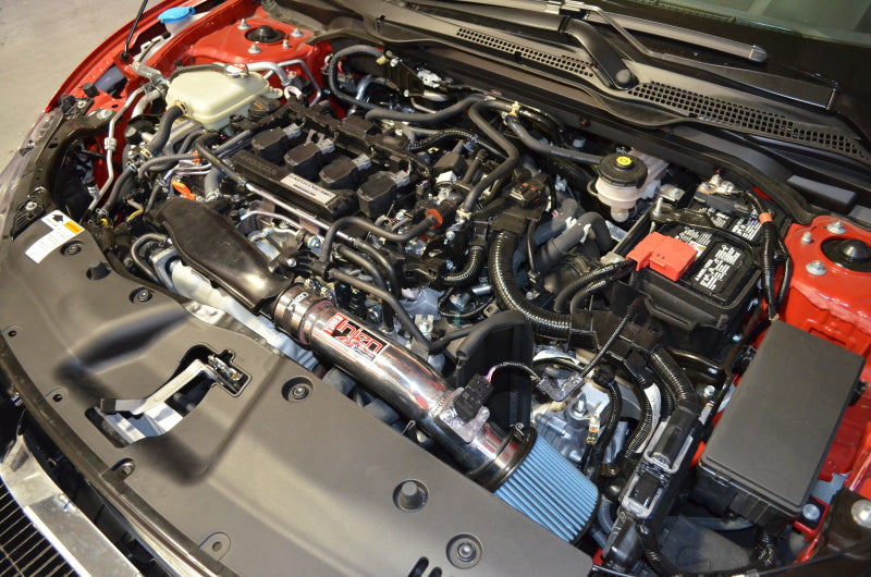 Injen 17-20 Honda Civic Si L4 1.5L Turbo Wrinkled Red SP Entrada de Ram corta