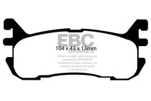 Cargar imagen en el visor de la galería, EBC 97-02 Ford Escort 2.0 Pastillas de freno traseras Greenstuff