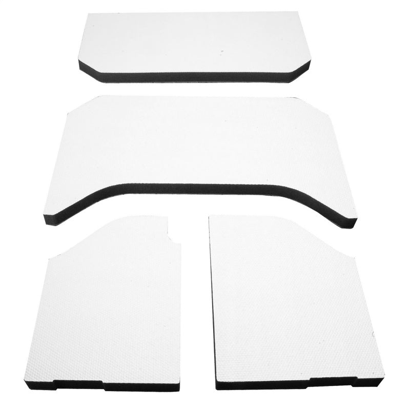 DEI 07-10 Jeep Wrangler JK 4 puertas Boom Mat Headliner - 4 piezas - Blanco