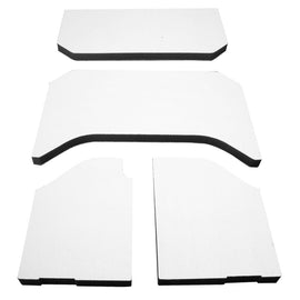 DEI 07-10 Jeep Wrangler JK 4 puertas Boom Mat Headliner - 4 piezas - Blanco