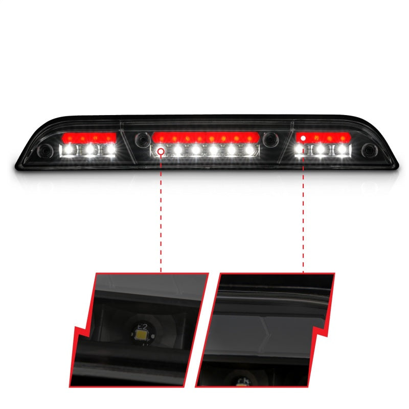 ANZO 15-20 Ford F-150 - F-450 Tercera luz de freno LED - Carcasa negra/lente ahumada