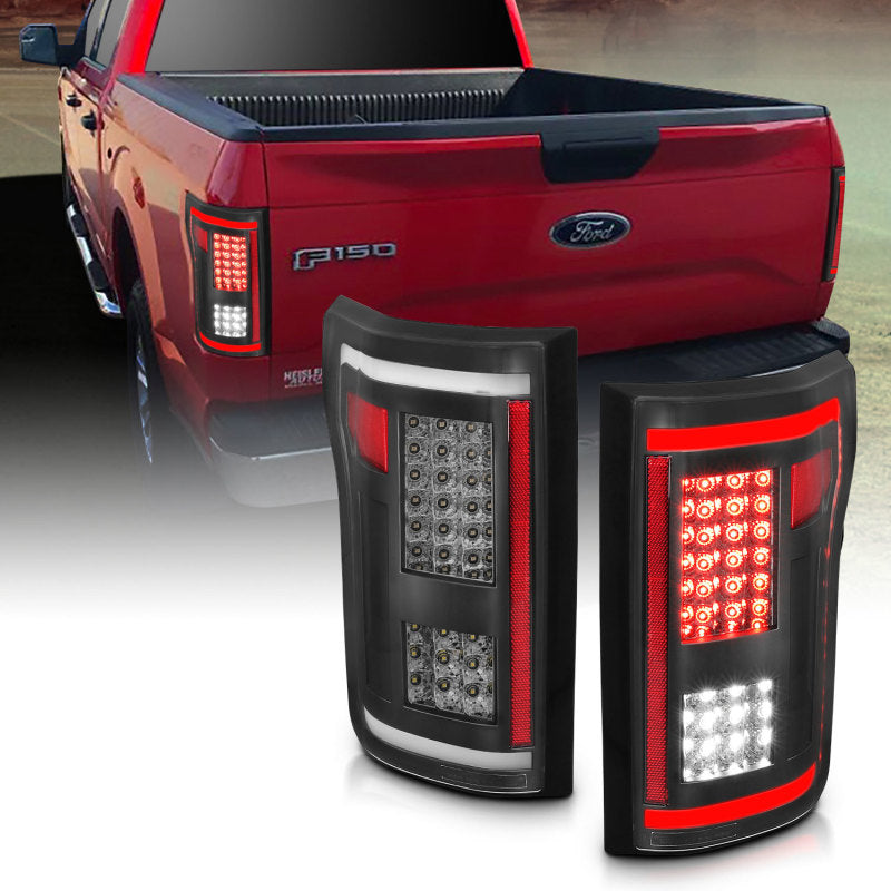 ANZO 2015-2017 Ford F-150 Luces traseras LED ahumadas