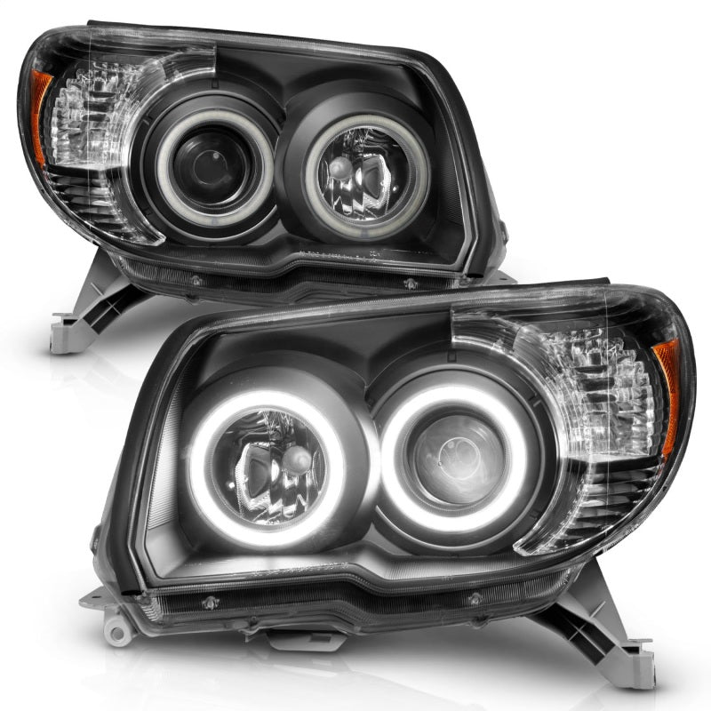 ANZO Faros delanteros proyectores Toyota 4Runner 2006-2009 con halo negro