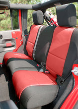 Cargar imagen en el visor de la galería, Rugged Ridge Seat Cover Kit Black/Red 07-10 Jeep Wrangler JK 2dr