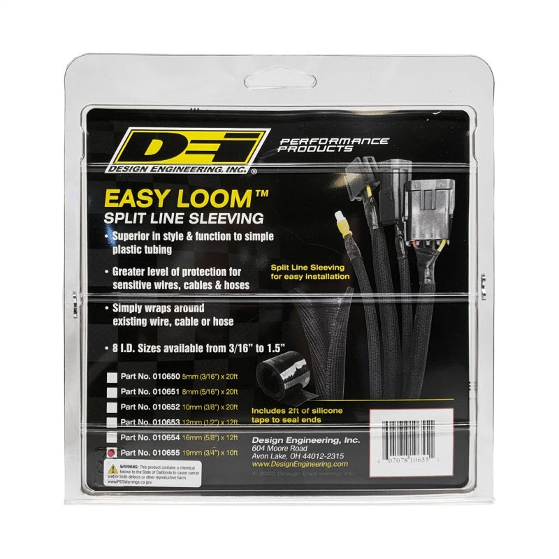 DEI Funda para alambre dividido Easy Loom 19 mm-3/4 pulg. x 10 Negro