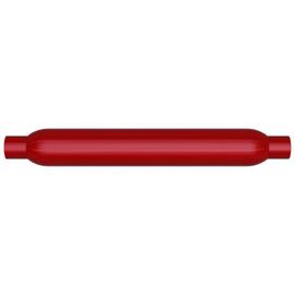 MagnaFlow Muffler Red Pack Series Glasspack 3in Rd 18in Body Length 2in/2in Inlet/Outlet
