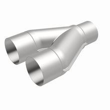 Cargar imagen en el visor de la galería, MagnaFlow Universal Trans Y-Pipe All SS 4inch (Dual) 3.5inch (Single) x 13inch (Overall)