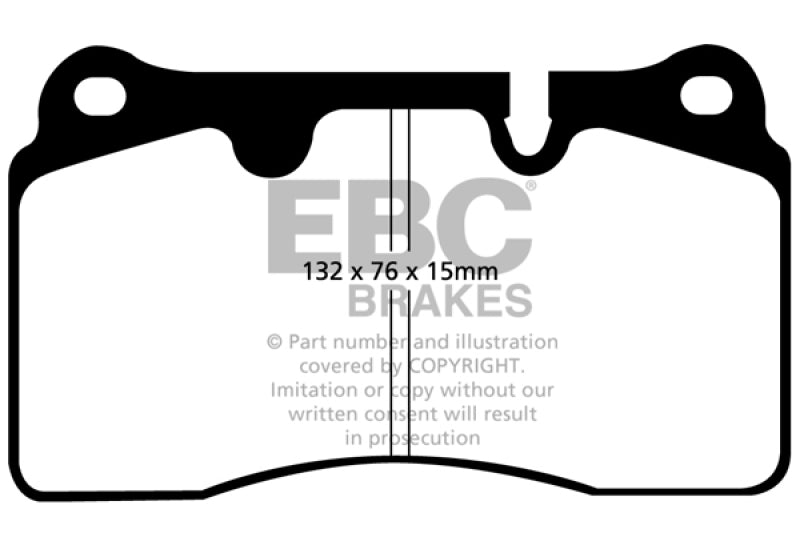 EBC 04-12 Aston Martin DB9 5.9 Bluestuff Front Brake Pads