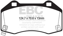 Cargar imagen en el visor de la galería, EBC 2017+ Fiat 124 Spider 1.4L Turbo Abarth Redstuff Pastillas de freno delanteras