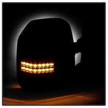 Cargar imagen en el visor de la galería, xTune 99-07 Ford Super Duty LED Telescoping Manual Mirrors - Smk (Pair) (MIR-FDSD99S-G4-MA-RSM-SET)