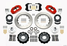 Cargar imagen en el visor de la galería, Wilwood Narrow Superlite 6R Front Hub Kit 14.00in Red 1965-1969 Mustang Drum Spindle