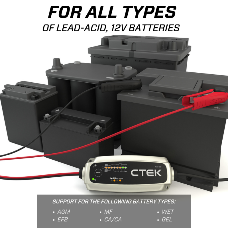 Cargador de batería CTEK - MXS 5.0 4,3 amperios 12 voltios
