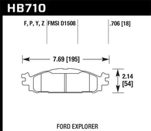 Cargar imagen en el visor de la galería, Hawk Ford/Lincoln 11-13 Explorer/09-13 Flex/10-13 Taurus/MKS/MKT Performance Ceramic Brake Pad