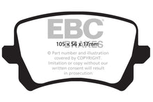 Cargar imagen en el visor de la galería, EBC 12-17 Volkswagen CC Bluestuff Rear Brake Pads