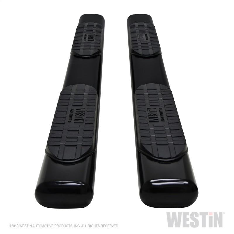 Westin 2019 Chevrolet Silverado Double Cab PRO TRAXX 6 Barras de paso Nerf ovaladas - Negras