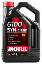 Motul 4x4L Engine Oil 6100 SYN-CLEAN 5W40 - VW 502.00/505.00 - MB 229.5