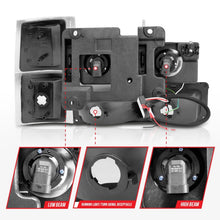 Cargar imagen en el visor de la galería, ANZO 88-98 Chevrolet C1500 Faros delanteros de cristal con carcasa negra con luces de señal y marcador laterales