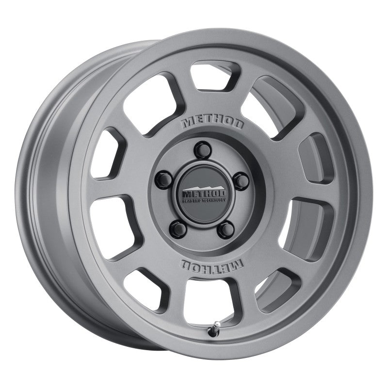 Method MR705 Rueda de titanio CB de 17x8,5 + 25 mm de desplazamiento 5x5 71,5 mm