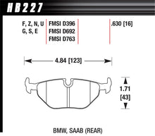 Cargar imagen en el visor de la galería, Pastillas de freno traseras Hawk 92-95 BMW 325iS HT-10 Race