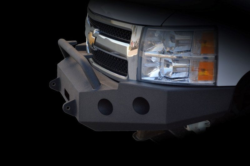 Parachoques delantero DV8 Offroad 07-13 Chevrolet Silverado 1500 - Recubrimiento en polvo negro