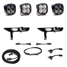 Baja Designs 2021+ Ford F150 Kit de bolsillo antiniebla SAE Clear Squadron Pro DC con Upfitter