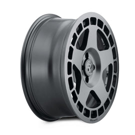 quince52 Turbomac 17x7.5 4x108 42mm ET 63.4mm Rueda negra de asfalto con orificio central