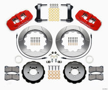 Cargar imagen en el visor de la galería, Wilwood AERO6 Front Hat Kit 14.00 Red 1999-2012 Subaru WRX w/Lines