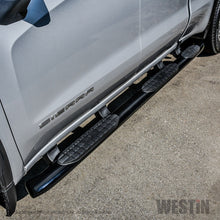 Cargar imagen en el visor de la galería, Westin 2019 Chevrolet Silverado Double Cab con caja de 6.5 pulgadas PRO TRAXX 5 W2W Barras de escalón Nerf ovaladas - Negro