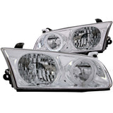ANZO 2000-2001 Toyota Camry Faros delanteros de cristal con halo cromado