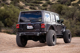 DV8 Offroad 18-22 Jeep Wrangler JL Kit de eliminación de neumáticos de repuesto con soportes de luz