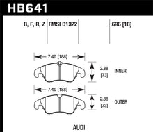 Cargar imagen en el visor de la galería, Hawk 10-14 Audi A5 HP+ Street Front Brake Pads