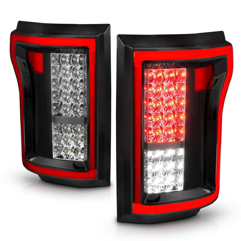 ANZO 2015-2016 Ford F-150 luces traseras LED rojo/transparente