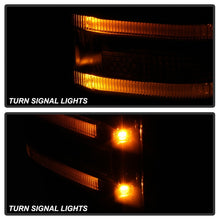 Cargar imagen en el visor de la galería, xTune 99-07 Ford Super Duty Heated LED Signal Power Mirrors - Smk (Pair) (MIR-FDSD99S-G4-PW-SM-SET)